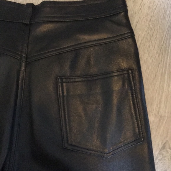 Vintage Arrow Leathercare  Black Leather Pants - Picture 5 of 8
